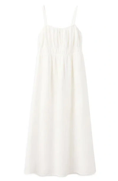Mango Cotton Maxi Dress In Animal Print