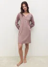 Mango Nuisette Coton Détails Boutons Marron Moyen - Femme - L -  In Pink