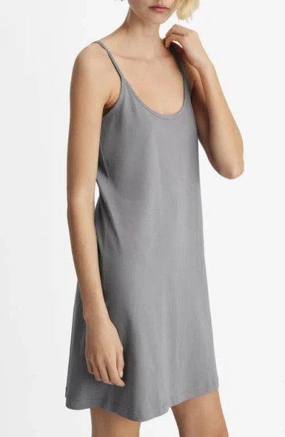 Mango Cotton Nightgown In Gray