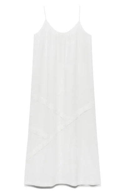 Mango Cotton Nightgown In White
