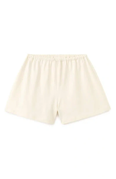 Mango Cotton Pajama Shorts In Neutral
