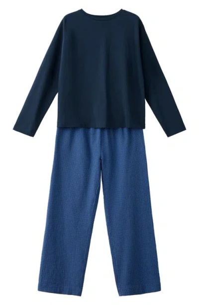 Mango Cotton Pajamas In Blue