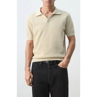 Mango Cotton Piqué Polo In Brown