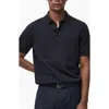 Mango Cotton Polo Shirt In Blue