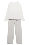 Mango Cotton Seersucker Pajamas In Animal Print