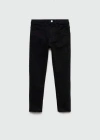 Mango Kids' Cotton Skinny Jeans Black Denim