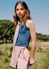 Mango Kids' Cotton Skort In Light/pastel Purple