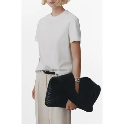 Mango Cotton T-shirt In White