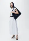 Mango Cotton T-shirt With Contrasting Trim White