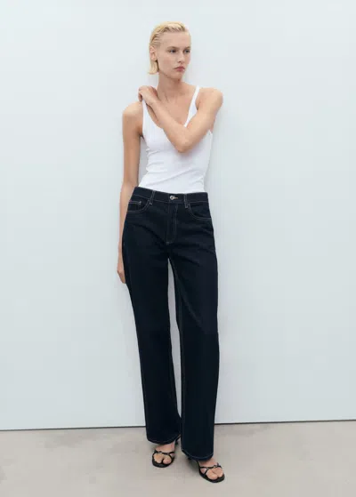 Mango Cotton Top With Straps White