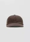 Mango Cotton Visor Cap In Brown