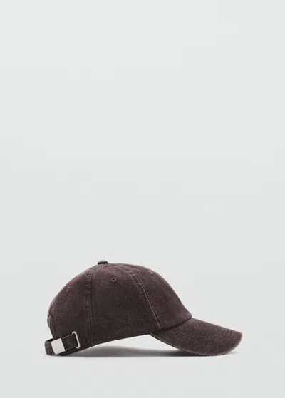 Mango Cotton Visor Cap Chocolate