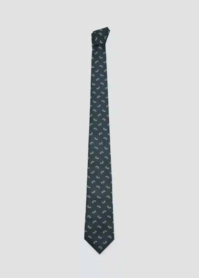 Mango Cravate En Imprimé Paisley In Vert