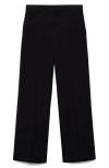 Mango Pleated Wide Leg Pants In Black