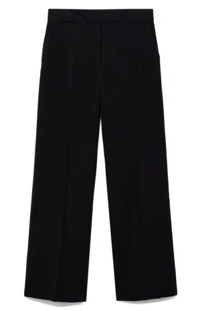 MANGO MANGO CREASED WIDE LEG PANTS