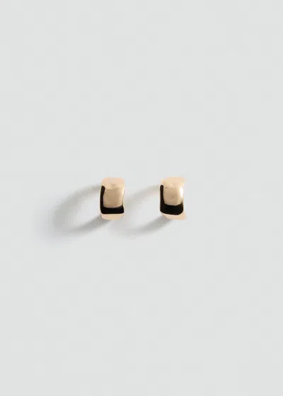 Mango Twisted Hoop Earrings Gold