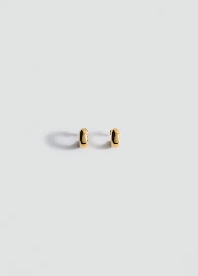 Mango Volume Hoop Earrings Gold