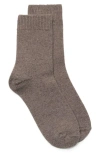 Mango Crew Socks In Brown