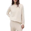Mango Crewneck Cashmere Sweater In White
