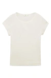Mango Crewneck Cotton T-shirt In Gold