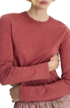 Mango Crewneck Sweater In Medium Pink