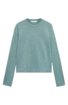 Mango Crewneck Sweater In Mint Green