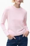 Mango Crewneck Sweater In Pink