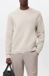 Mango Crewneck Sweatshirt In Neutral