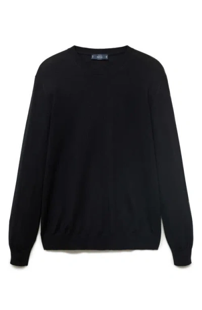 MANGO MANGO CREWNECK WOOL SWEATER