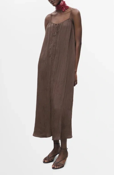 Mango Crinkle Slipdress