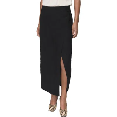 MANGO MANGO CRINKLED WRAP MIDI SKIRT