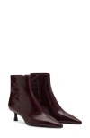 MANGO MANGO CROC-EMBOSSED ANKLE BOOT