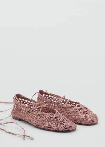 Mango Crochet Ballerina Strips Pink