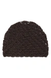 Mango Knit Beanie Hat In Black