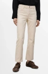Mango Crop Flare Jeans In Ecru