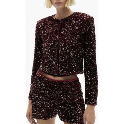 Mango Jacket Burgundy