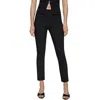 Mango Crop Skinny Pants In Black