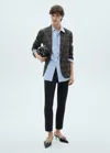 Mango Pantalon Skinny Crop Noir - Femme - 38 -
