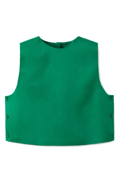 Mango Crop Sleeveless Top In Green
