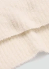 Mango Crop Turtleneck Shawl Ecru