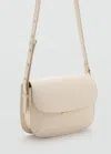 Mango Sac Bandoulière Rabat Blanc Cassé - Femme - Taille Unique -  In White