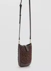 Mango Crossbody Mobile Case In Brown