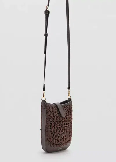 Mango Crossbody Mobile Case In Brown