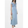 Mango Crossover Neck A-line Gown