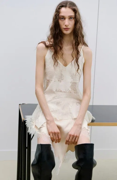 Mango Crumble Lace Handkerchief Camisole In Neutral