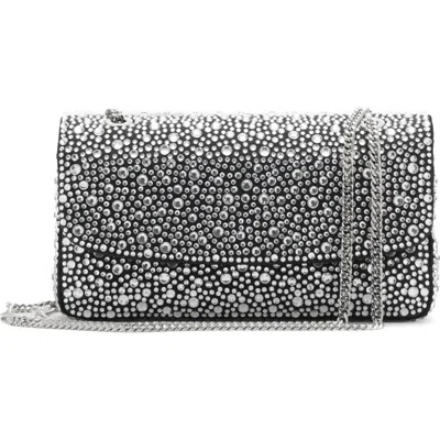 Mango Crystal Embellished Shoulder Bag In Black