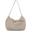 Mango Crystal Mesh Shoulder Bag In Gold