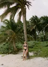 Mango Ribbed Bikini Bottom Black In Noir