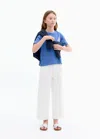Mango Kids' Culotte Jeans With Seam Detail White