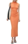 Mango Curra Ruched Sleeveless Column Dress